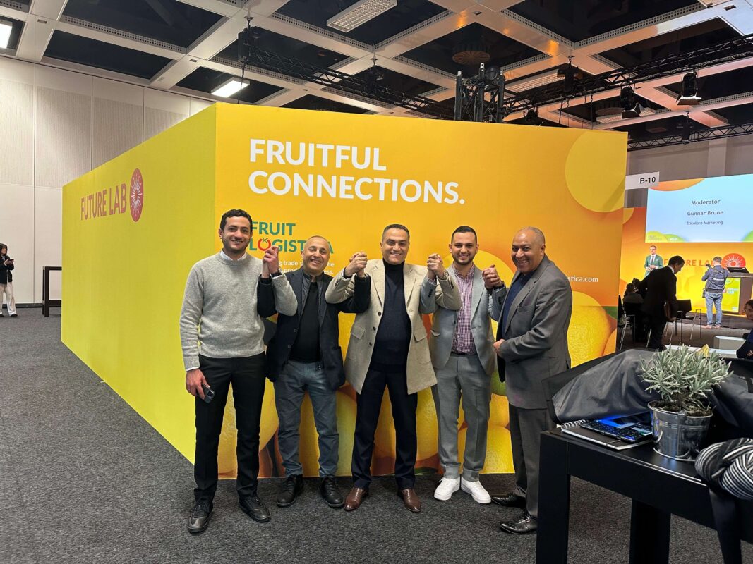 Amr Mahdy at Fruit Logistica 2024 representing Agro-Trade and Mahdy Fresh – promoting Egyptian sweet potatoes to global markets.